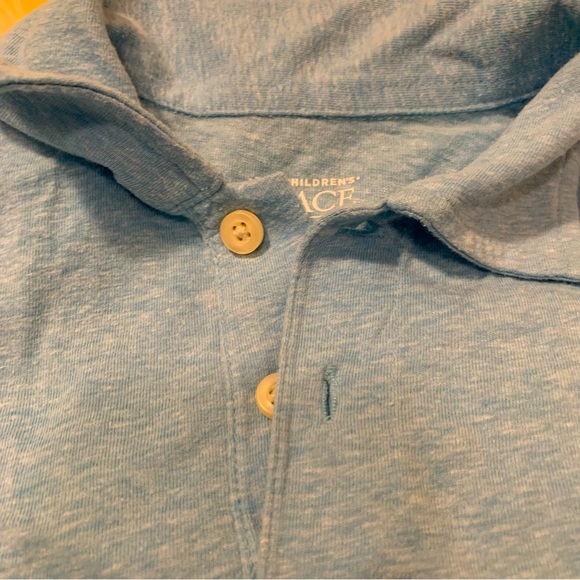 Toddler Polo Shirts 3T in White and Blue with Button Closure - Picture 4 of 11